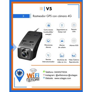 Rastreador GPS con cámara 4G